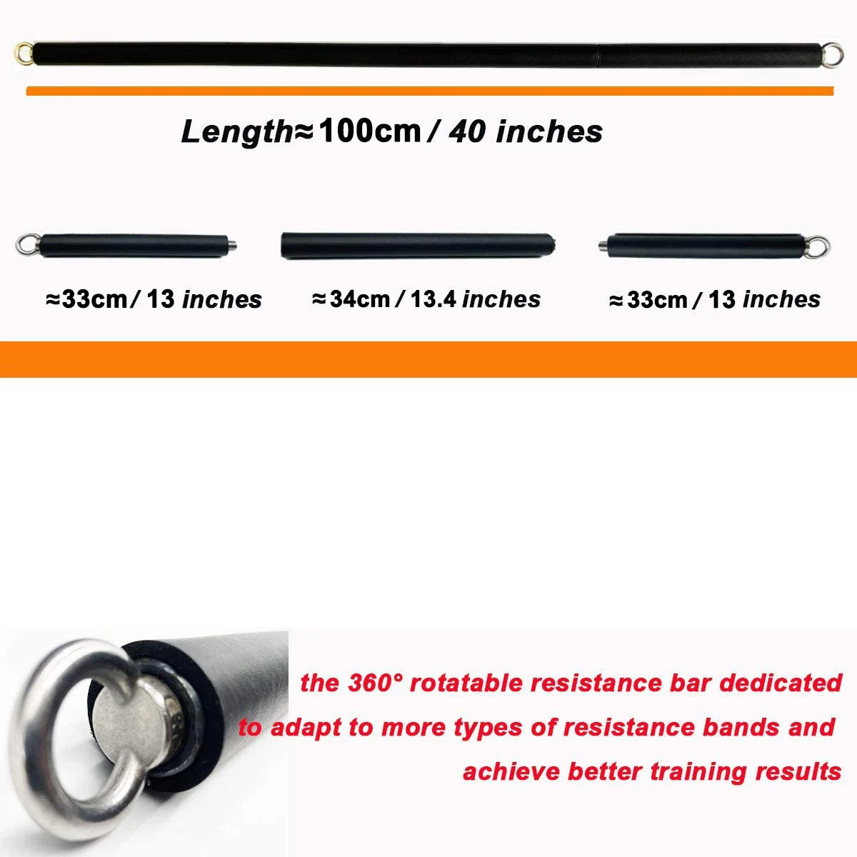 Workout Bar & Resistance Bands Set