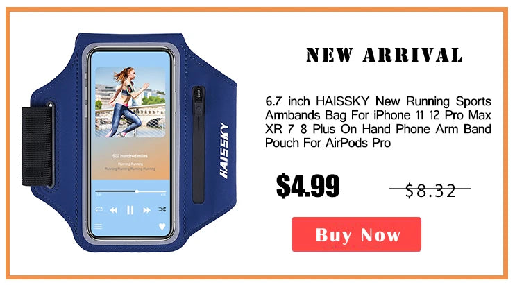 Zipper Running Sport Armband