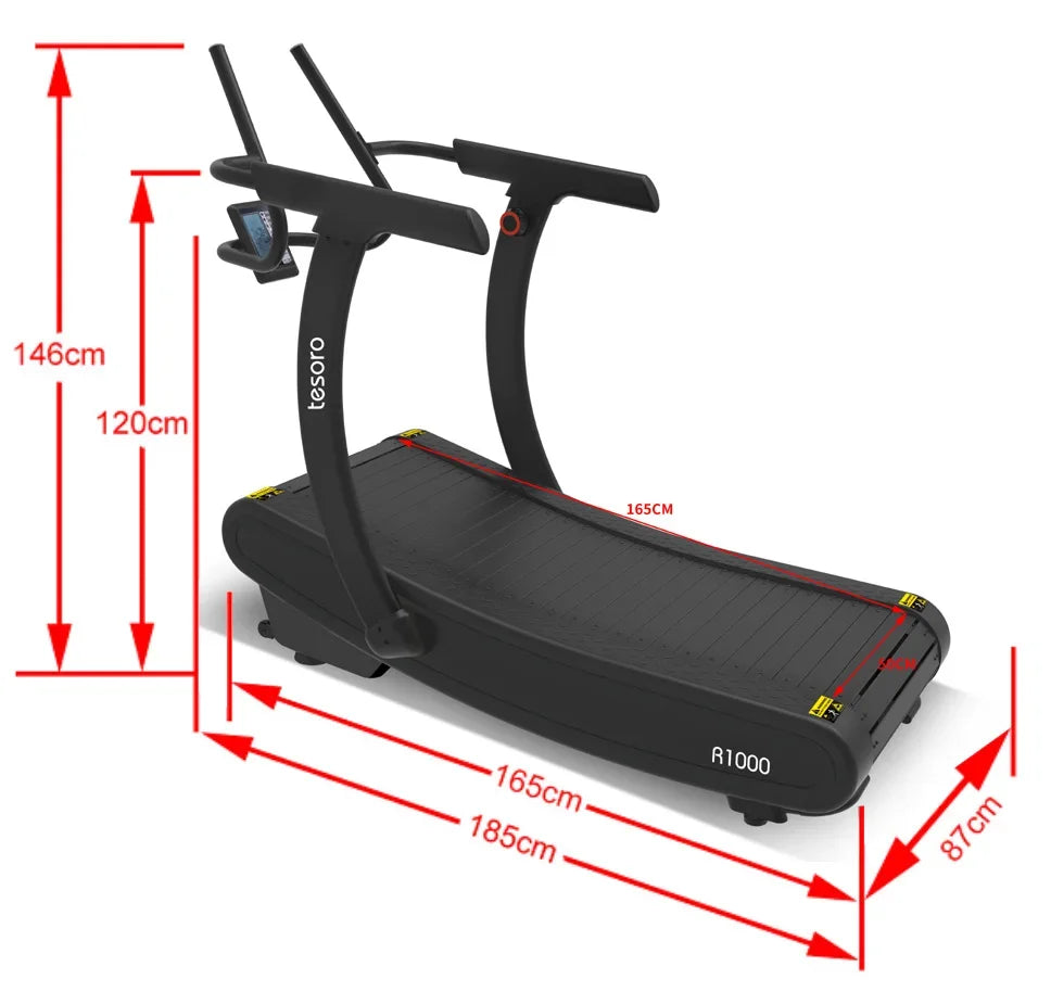 R1000 Curved Self-Generating Treadmill