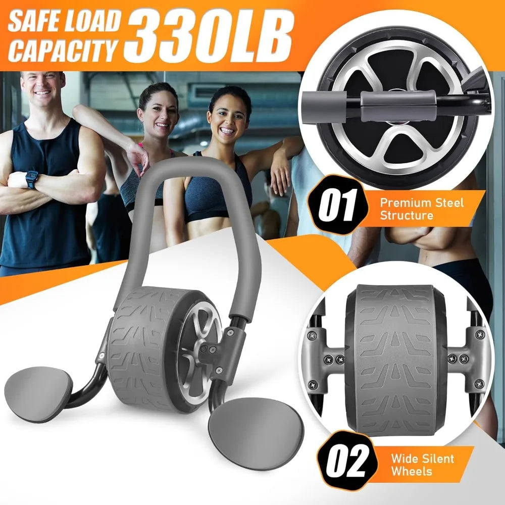 Automatic Rebound Ab Roller with Elbow Support