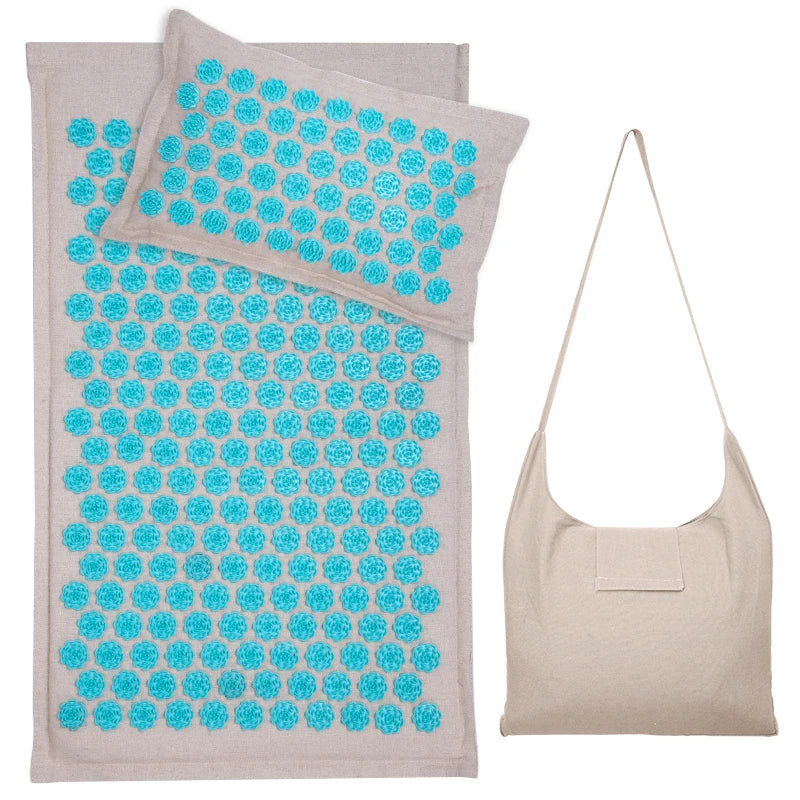 Acupressure Yoga Massage Mat & Pillow Set