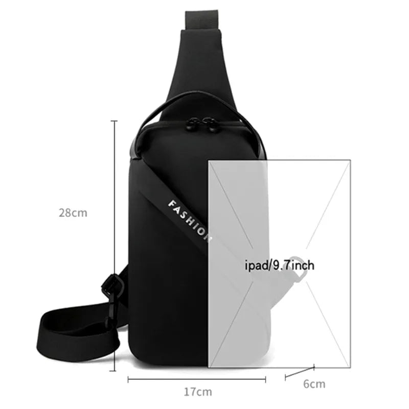 ISKYBOB Men’s Sports Chest Bag