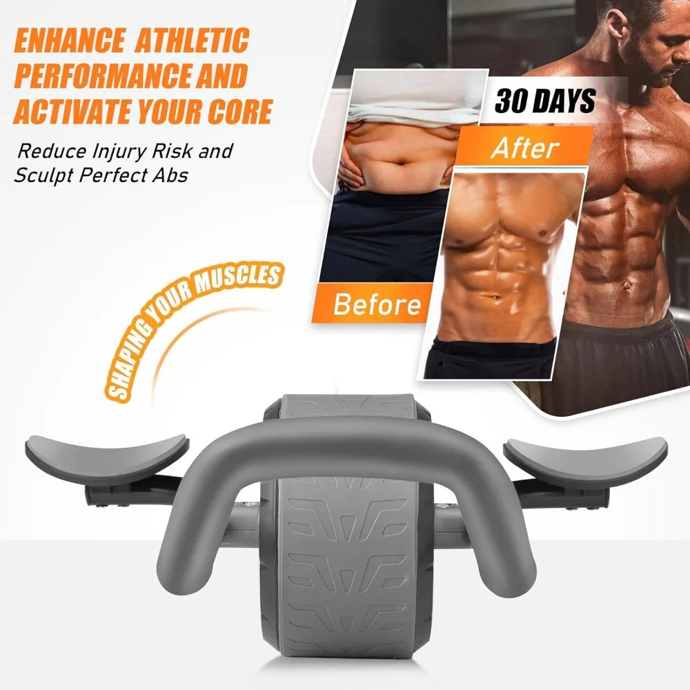 Automatic Rebound Ab Roller with Elbow Support