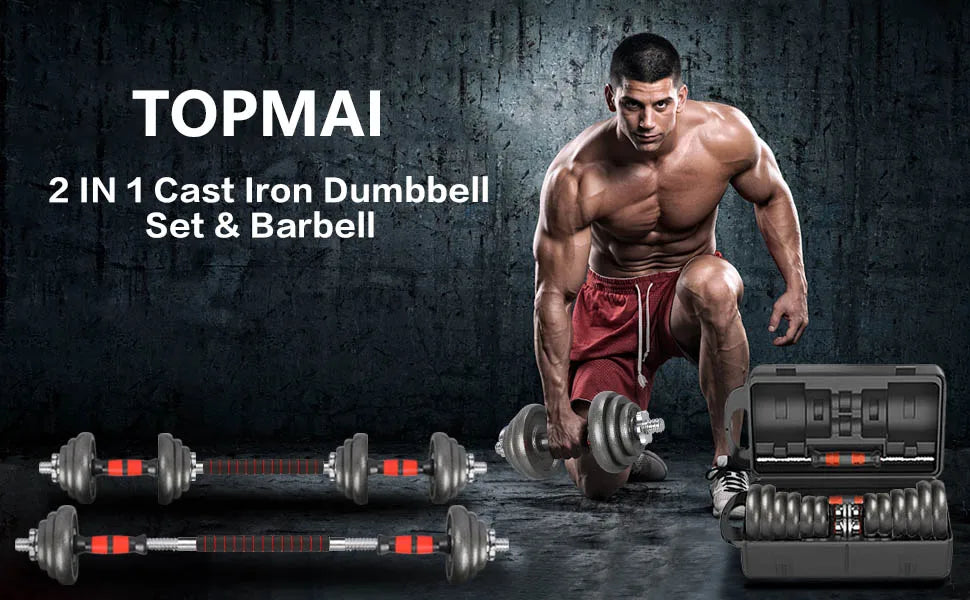 Cast Iron Adjustable Dumbbells