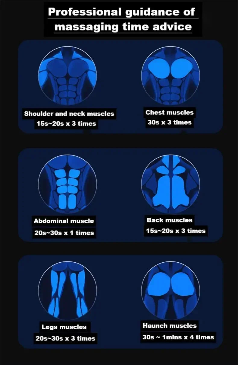 9-Head Electric Muscle Massage Gun