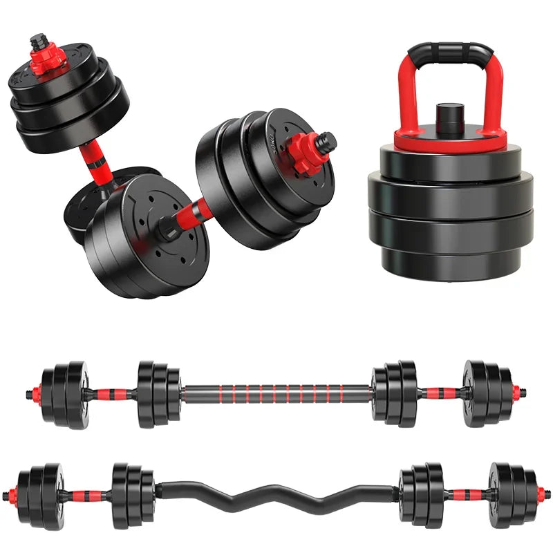 Adjustable Dumbbell & Kettlebell Set 10-50kg