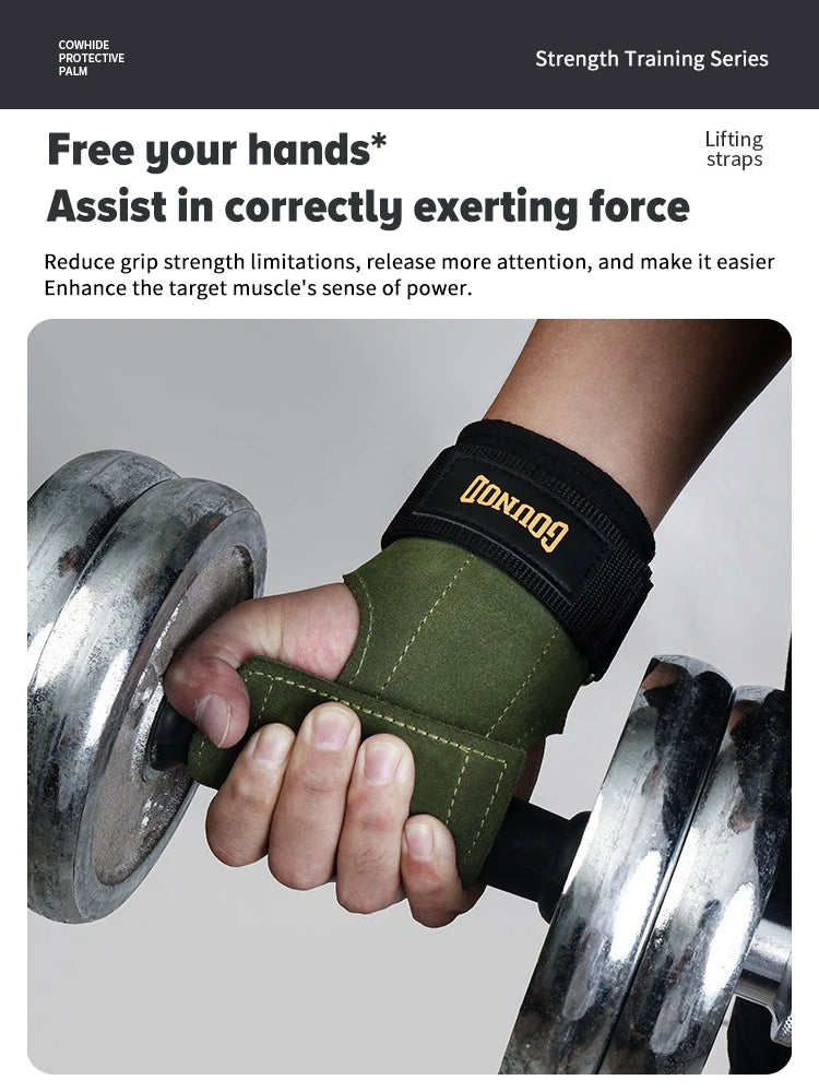 Anti-Skid Gym Gloves with Wrist Straps