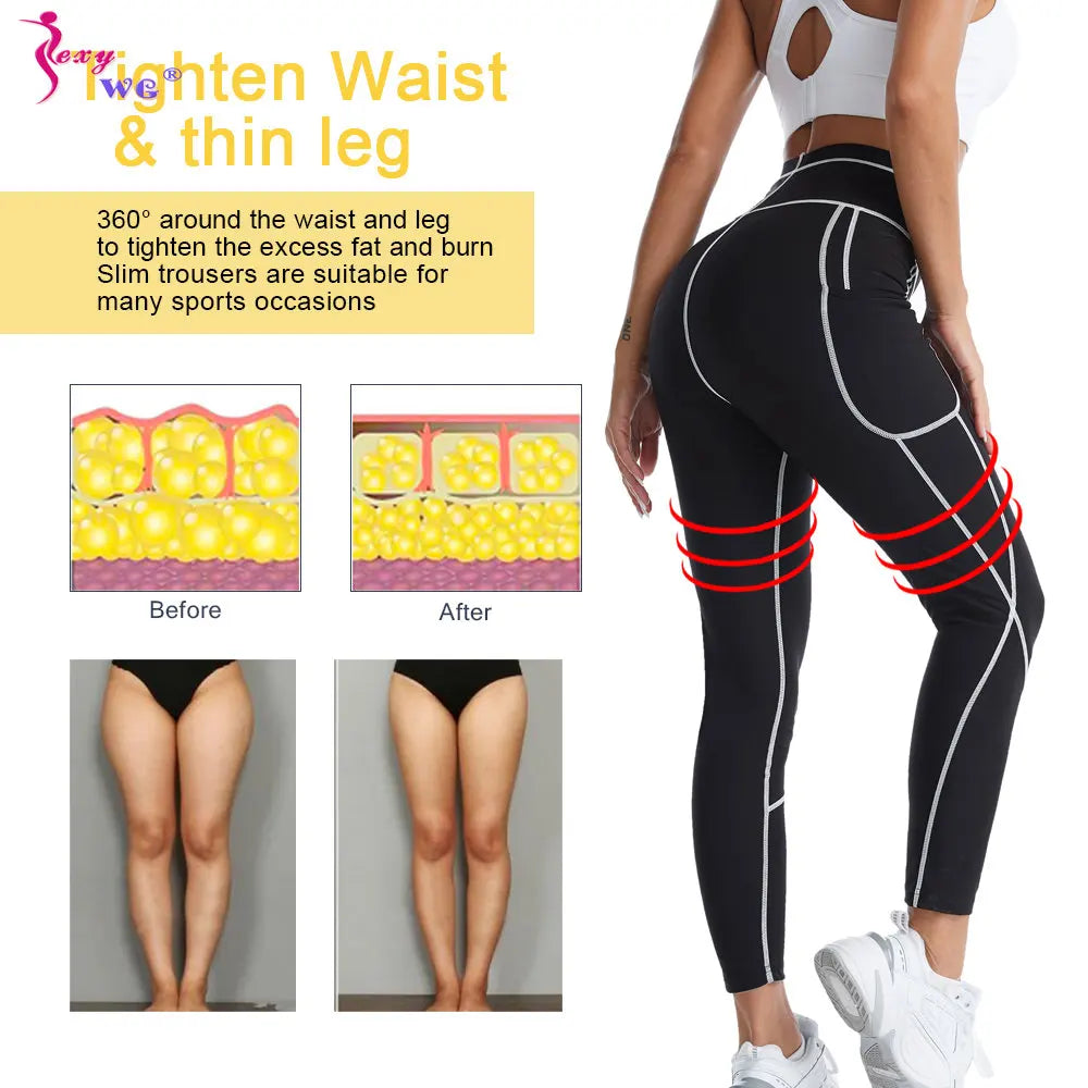 SEXYWG Women’s Sauna Waist Trainer Pants