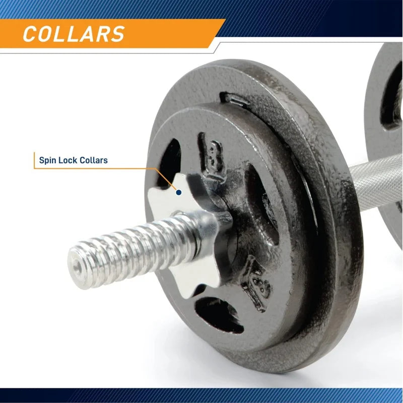 AQMarcy 40 lbs Adjustable Dumbbell Set