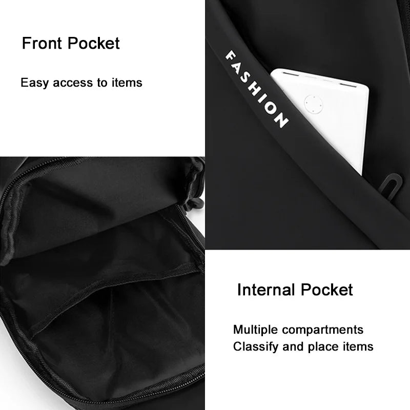 ISKYBOB Men’s Sports Chest Bag