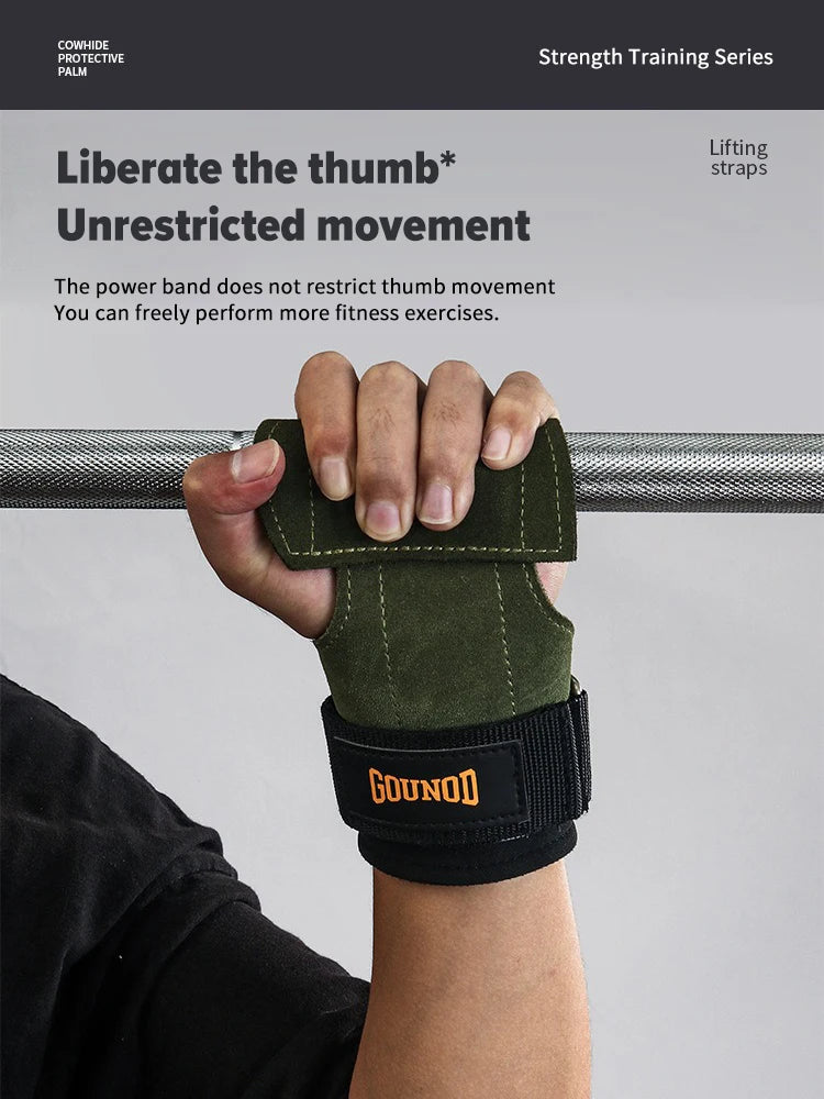 Anti-Skid Gym Gloves with Wrist Straps