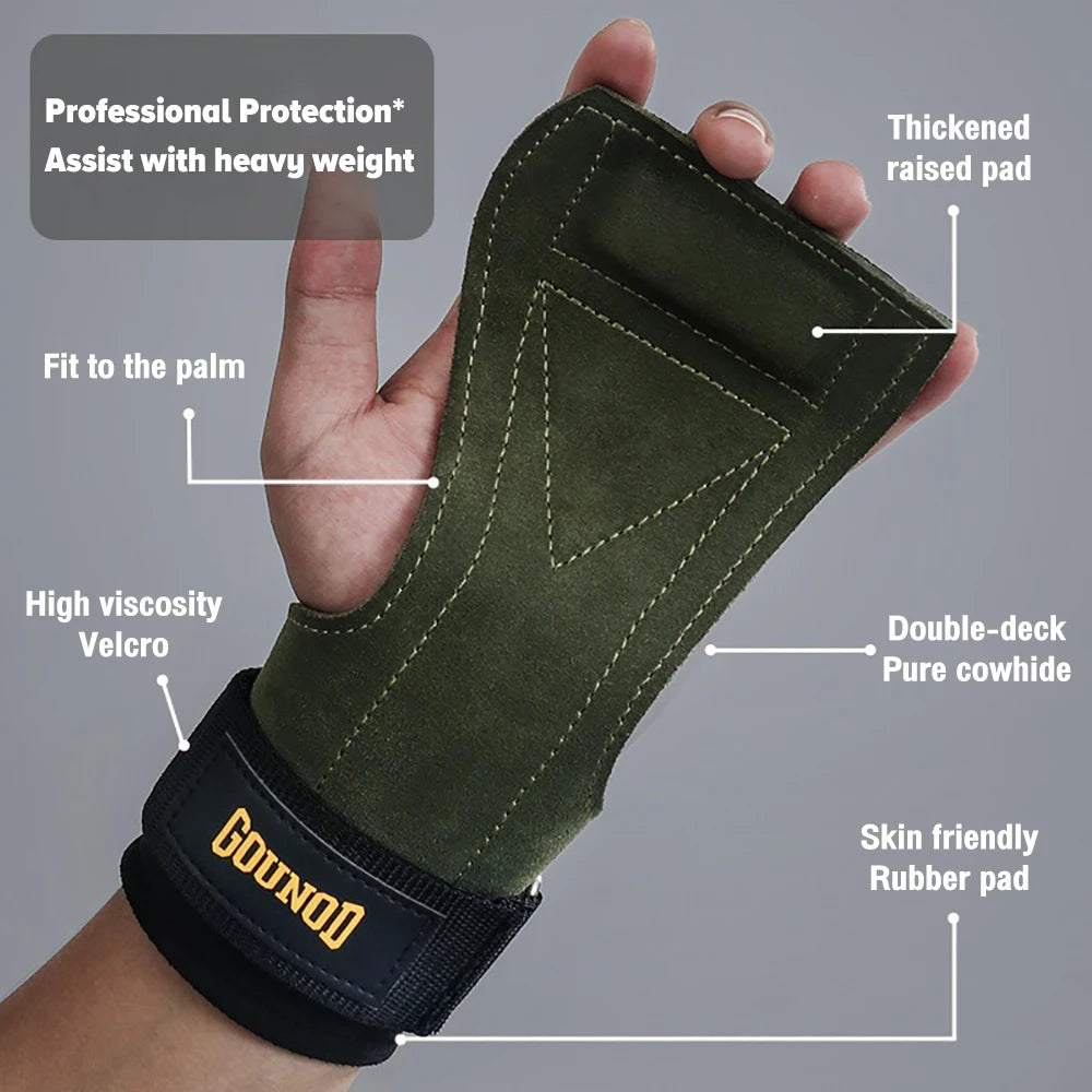 Anti-Skid Gym Gloves with Wrist Straps