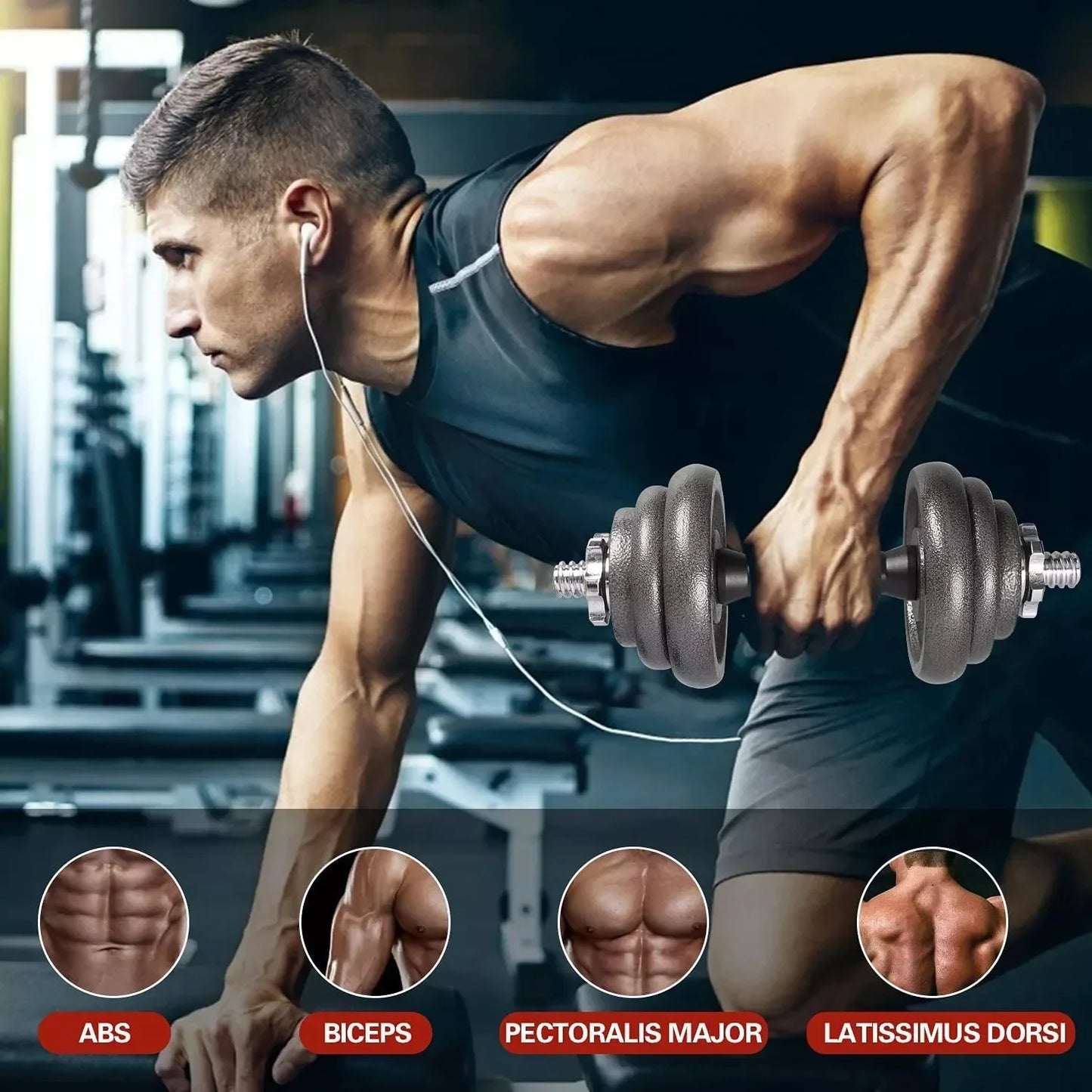 Cast Iron Adjustable Dumbbells