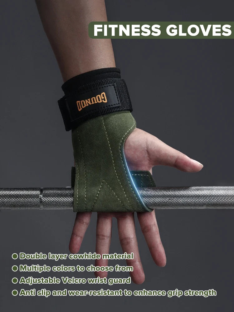 Anti-Skid Gym Gloves with Wrist Straps