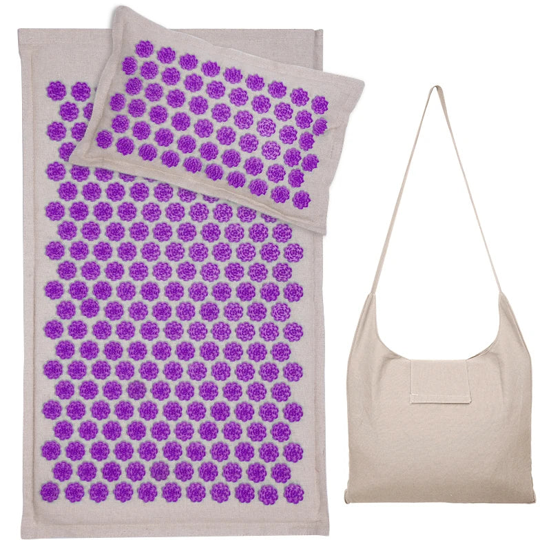 Acupressure Yoga Massage Mat & Pillow Set