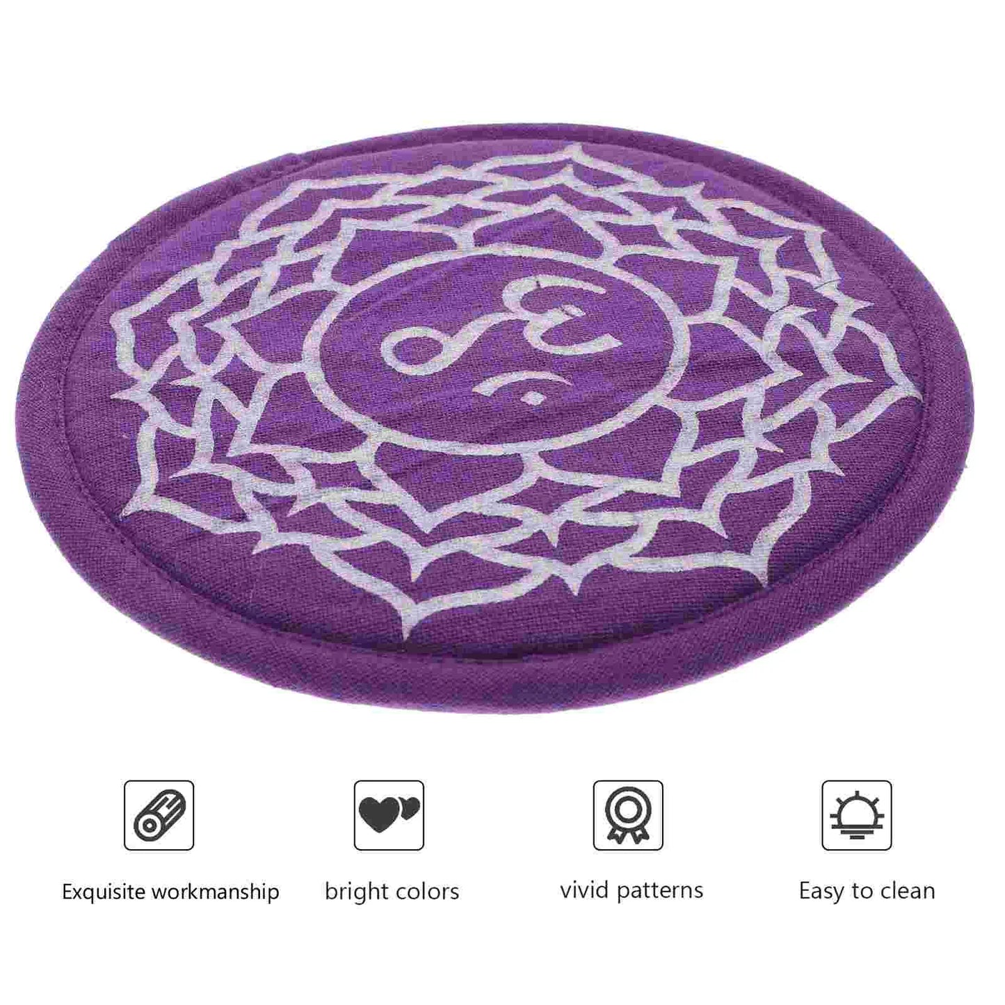 Embroidered Singing Bowl Cushion