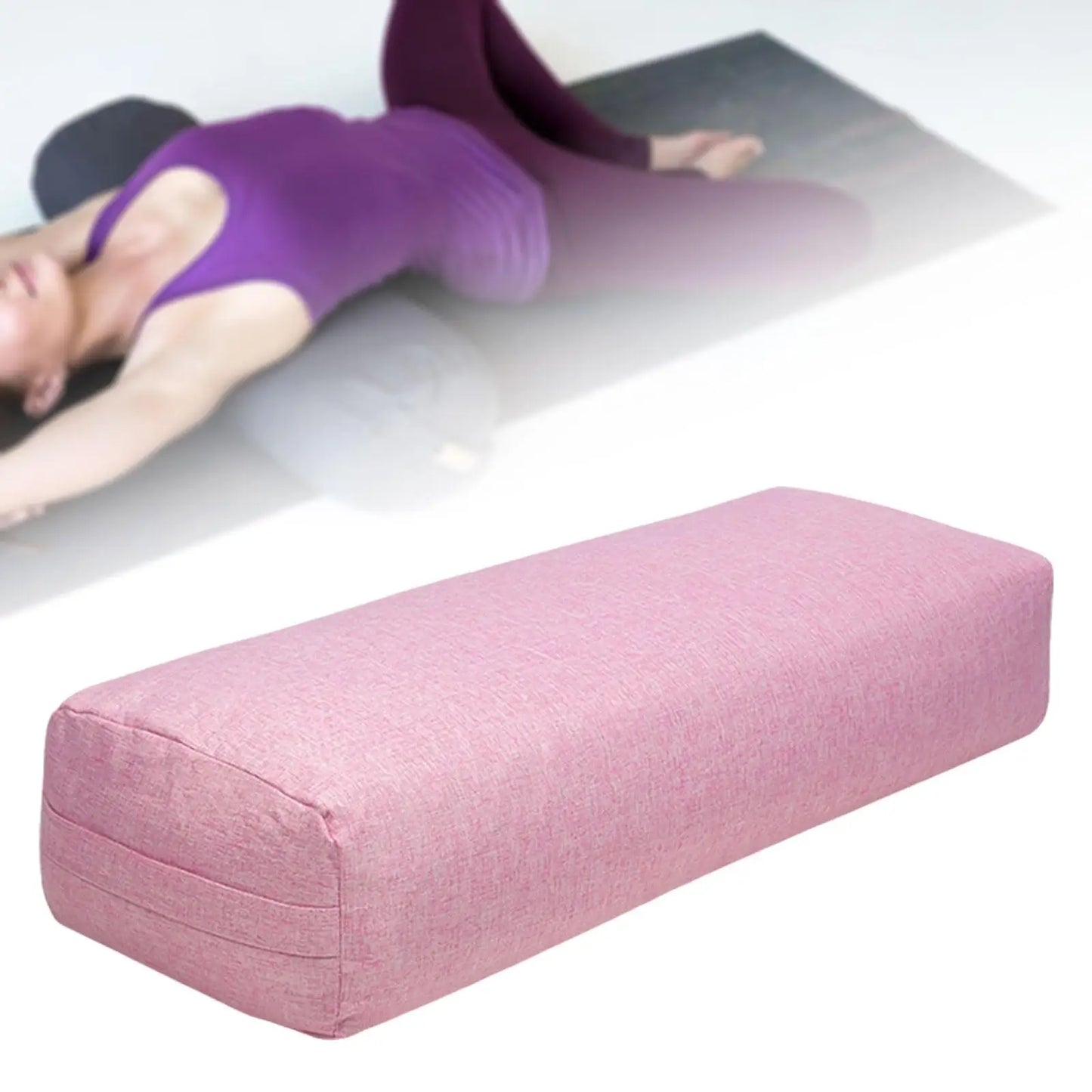 Yoga Bolster Pillow with Washable Cover