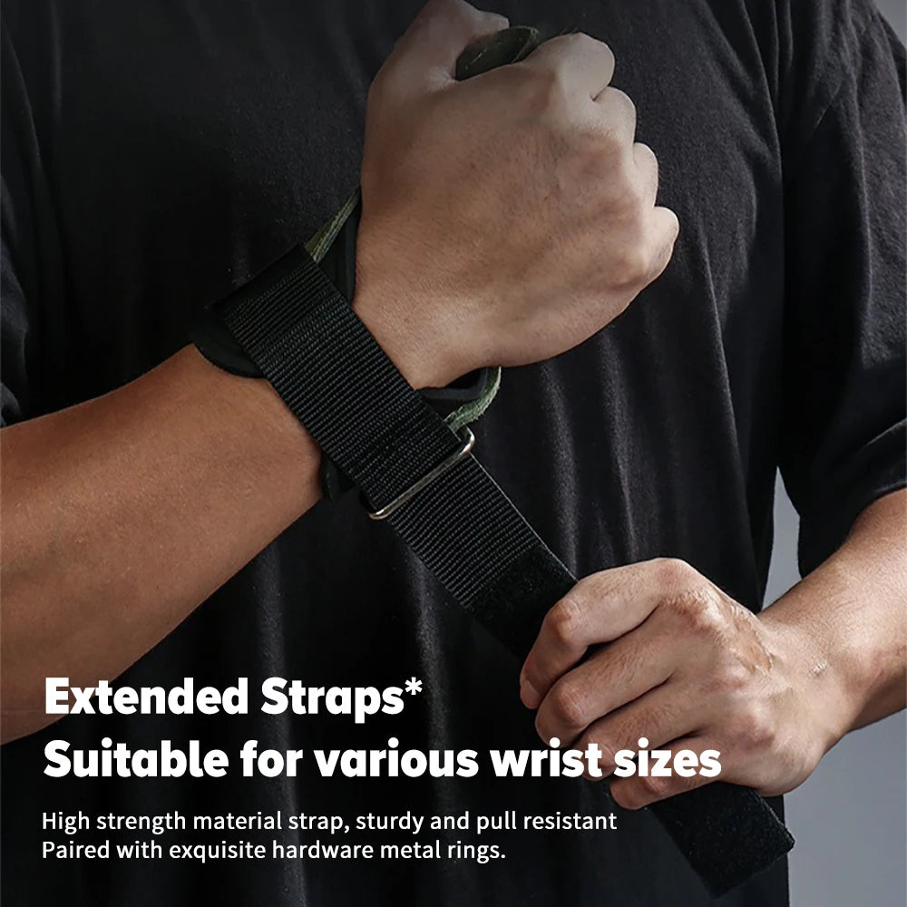 Anti-Skid Gym Gloves with Wrist Straps
