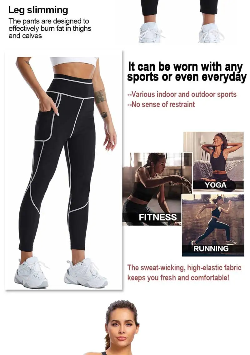 SEXYWG Women’s Sauna Waist Trainer Pants
