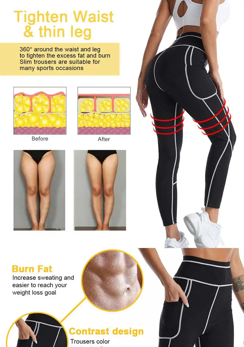 SEXYWG Women’s Sauna Waist Trainer Pants