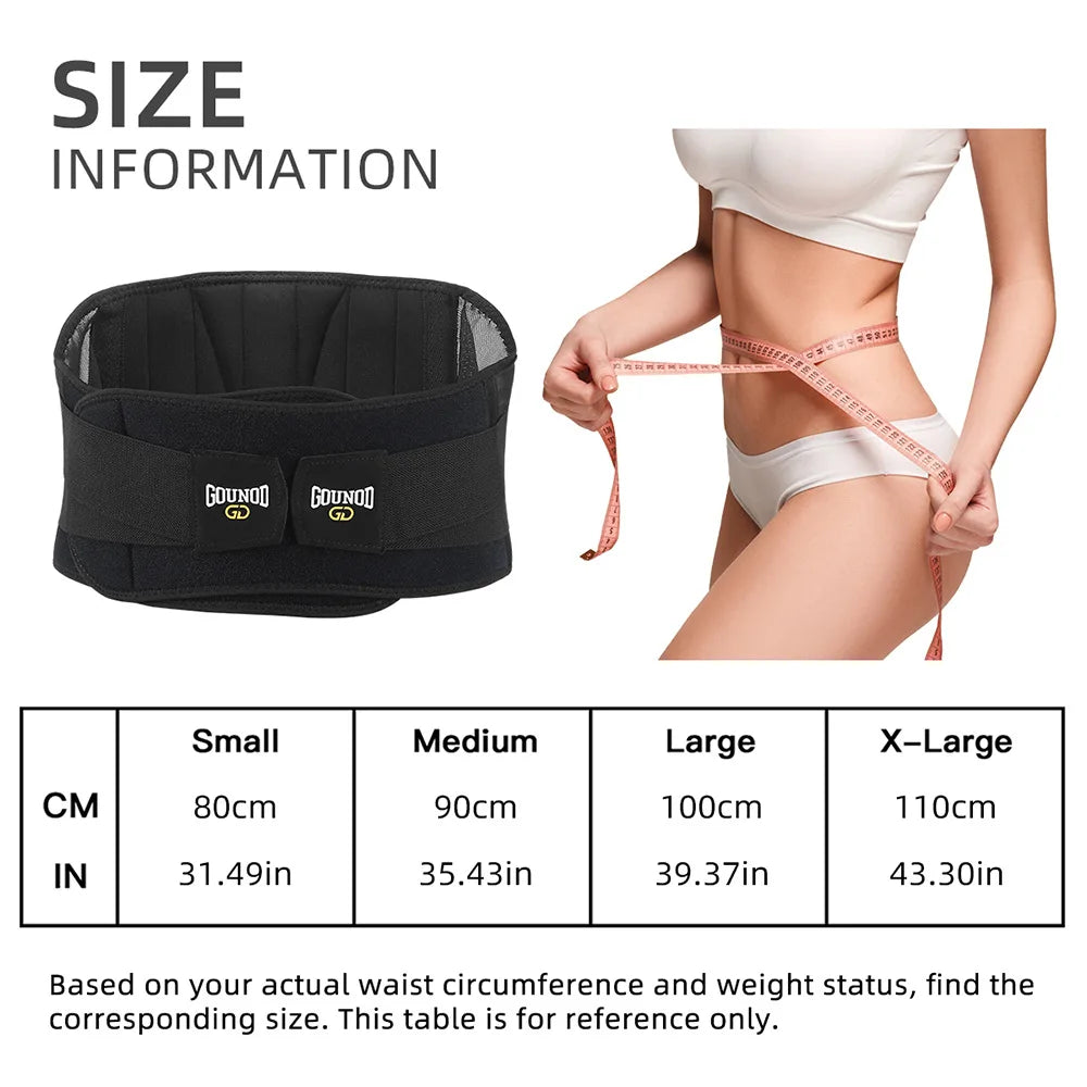 GOUNOD Adjustable Steel Plate Waist Support Belt