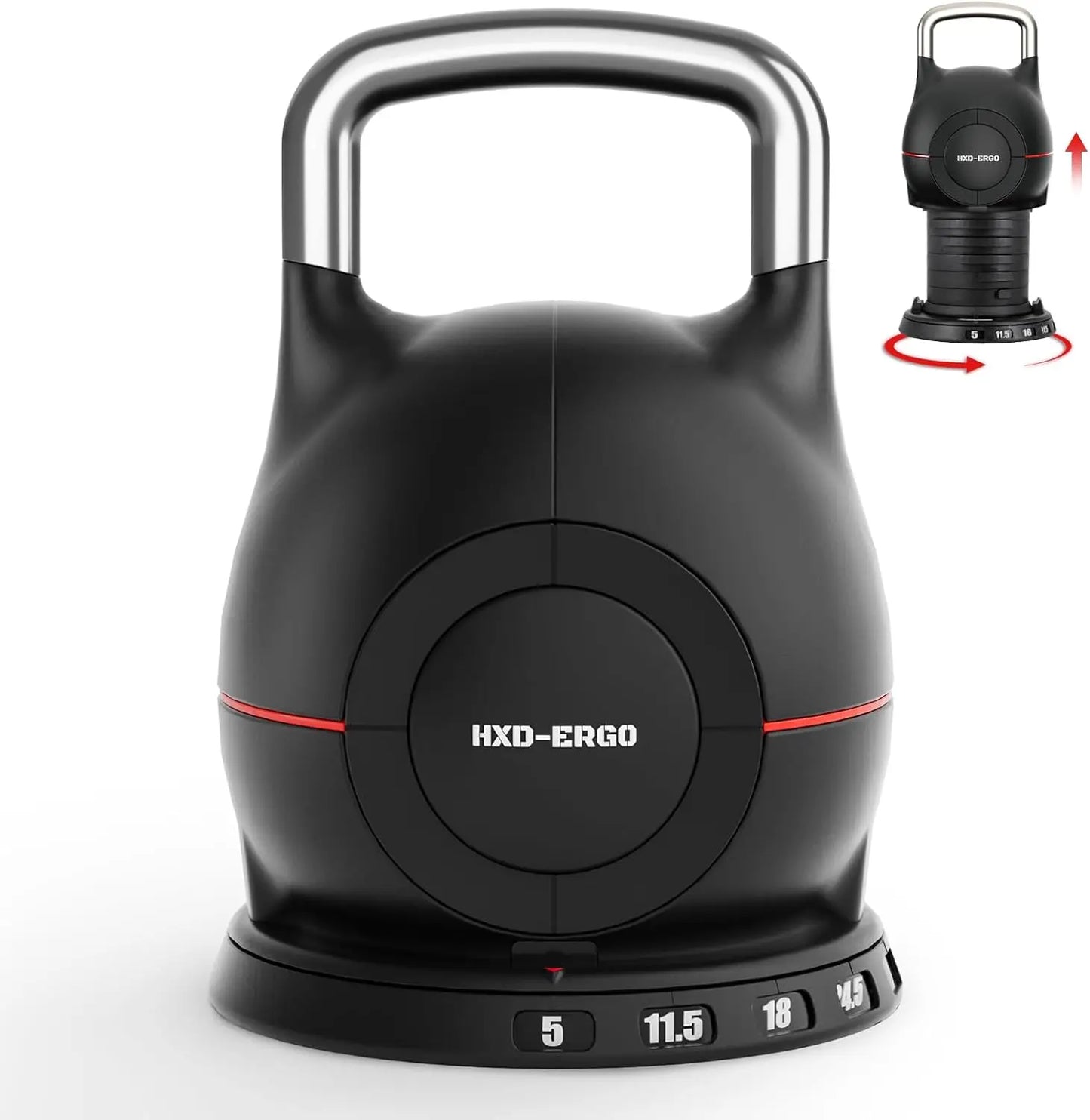 Ergonomic kettlebell set Weights(5lb-44lb)
