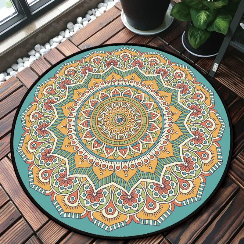 Full-Color Eco-Friendly Circle Yoga Mat