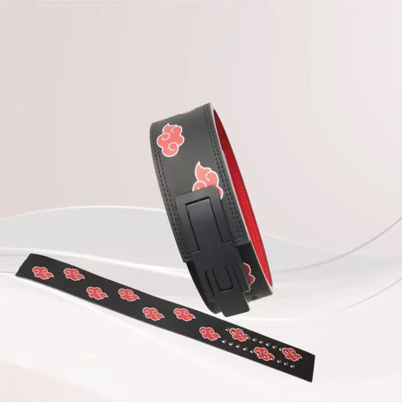 Double Row Cowhide Leather Weightlifting Belt