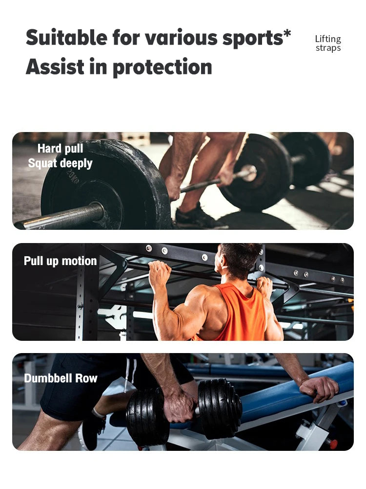 Anti-Skid Gym Gloves with Wrist Straps