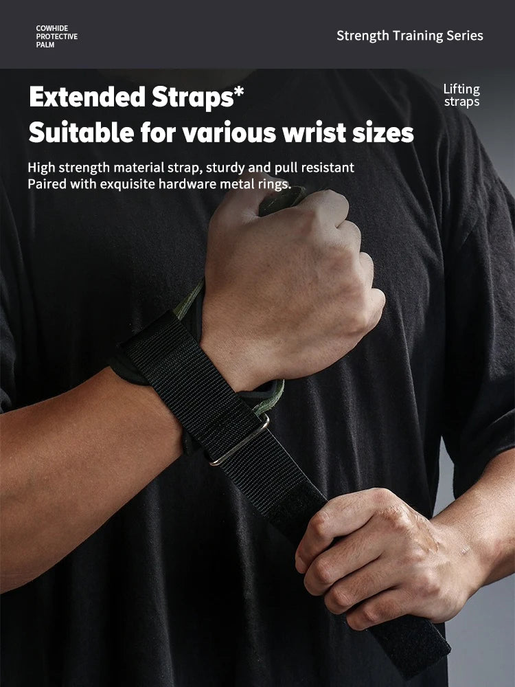 Anti-Skid Gym Gloves with Wrist Straps