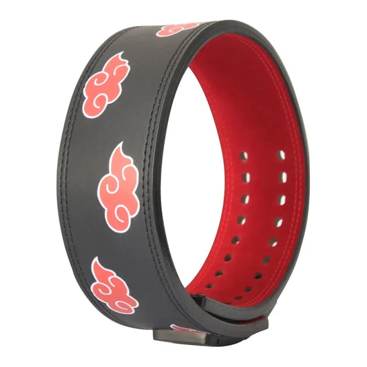 Double Row Cowhide Leather Weightlifting Belt