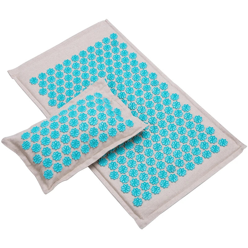 Acupressure Yoga Massage Mat & Pillow Set