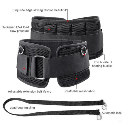 R7UE Weight Lifting Belt With Strap Sports Dip Belt for Training, Fitness, Workout